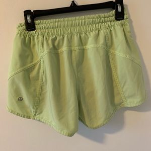 Neon lululemon shorts